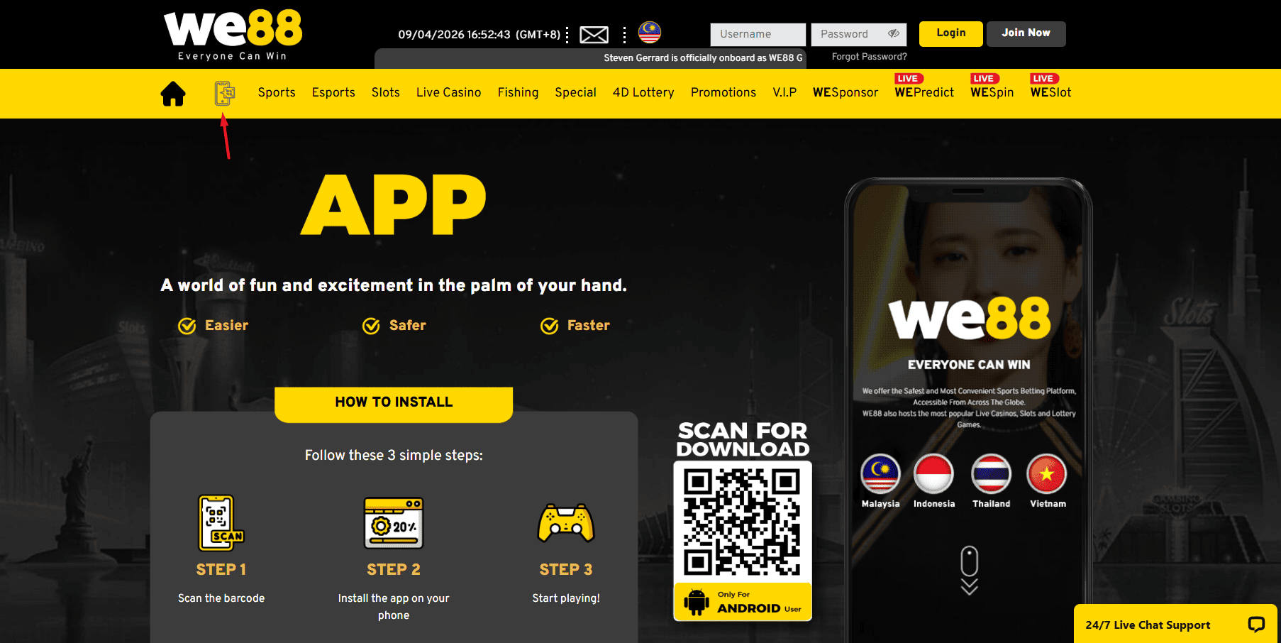 we88 app